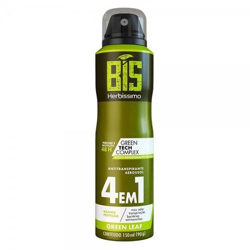 Desodorante Bis Aerossol Herbíssimo Green Leaf - 150ml