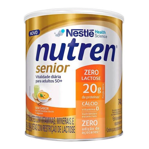 Nutren Senior Zero Lactose Baunilha - 740g