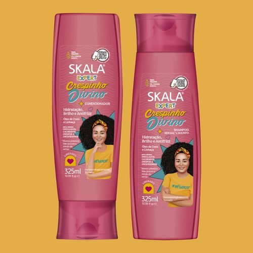 Kit Shampoo e Condicionador Skala Kids Mais Crespinhos - 325ml