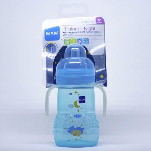 Copo Mam Trainer Night Azul - 220ml