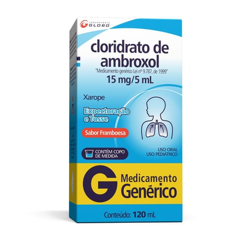 Cloridrato de Ambroxol Xarope Pediátrico 120ml - Globo Genérico