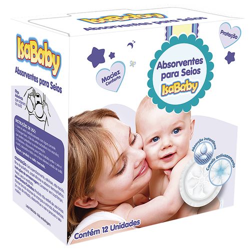Absorvente de Seios IsaBaby - 12 Unidades