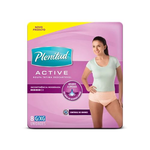 Roupa Íntima Plenitud Femme Tamanho G/XG - 8 Uni