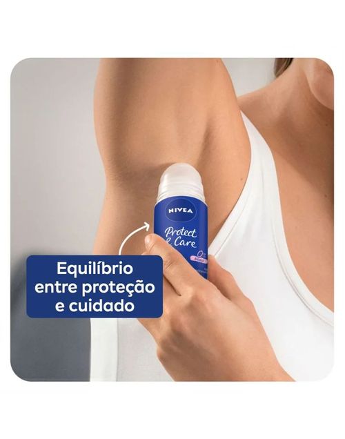 Desodorante Nivea Roll-On Feminino Protect & Care - 50ml