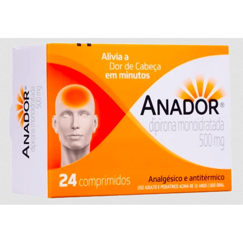Anador 500mg 24 Comprimidos - Sanofi