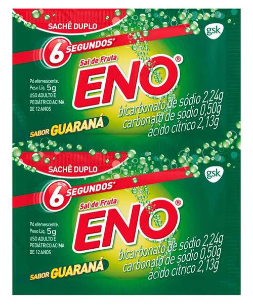 Sal de Fruta Eno Guaraná GSK 2 Envelopes de 5g
