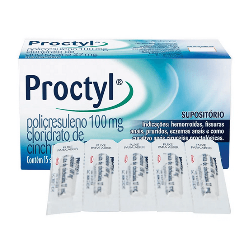 Proctyl Supositórios - 15 Uni