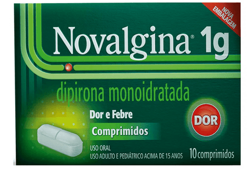 Novalgina 1g com 10 Comprimidos - Sanofi
