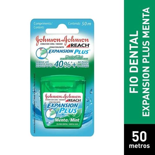 Fio Dental Johnson's Expansion Plus Menta - 50m