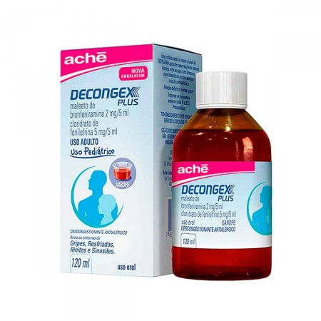 Decongex Plus Xarope 0,4mg + 1mg - 120ml