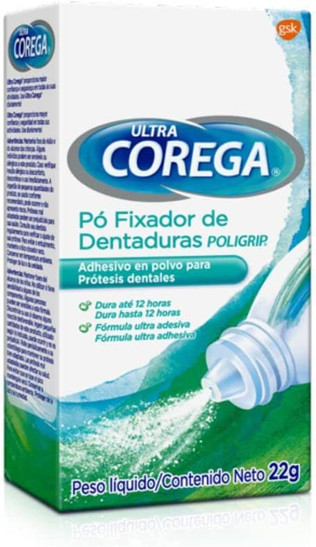 Corega Ultra Pó Fixador De Dentadura - 22g