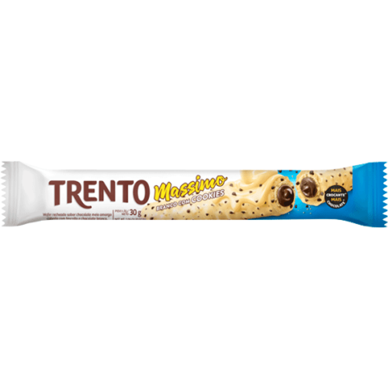 Chocolate Trento Massimo Branco Com Cookies - 30g