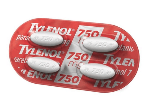 Tylenol 750mg JJ OTC 4 Comprimidos