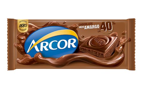 Barra de Chocolate Arcor Meio Amargo 40% - 80g