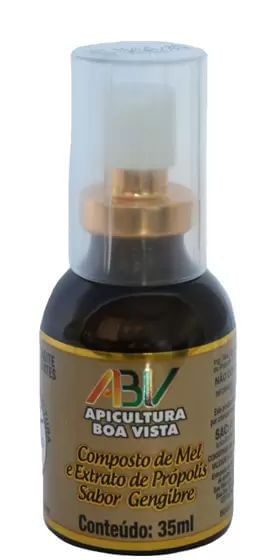 Mel Composto Spray Extrato de Própolis Sabor Gengibre ABV - 35ml