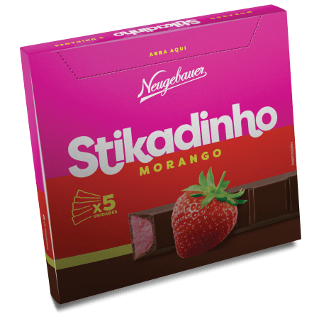 Chocolate Stikadinho Morango - 61,5g