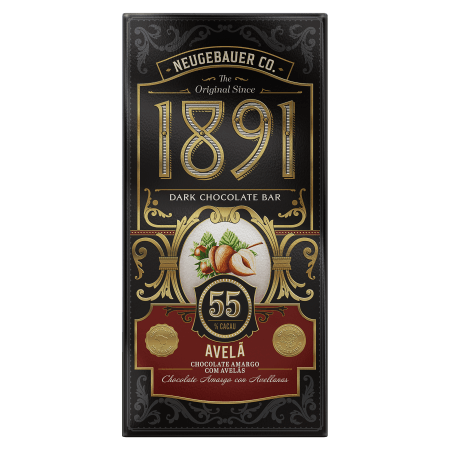 Barra de Chocolate 1891 - 55% Avelã