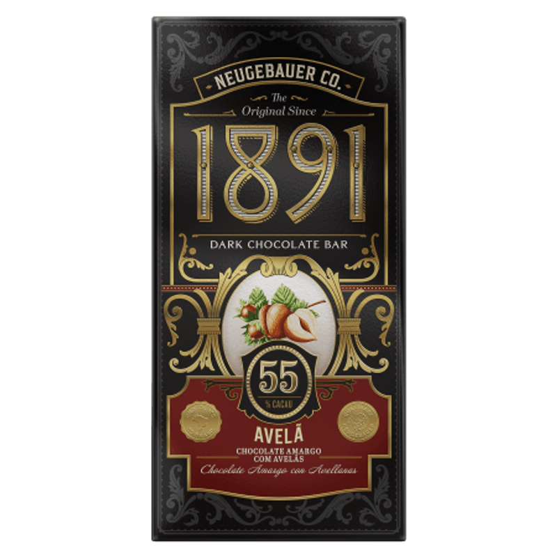 Barra de Chocolate 1891 - 55% Avelã