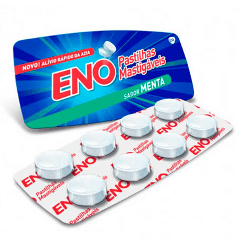Sal de Fruta Eno Sabor Menta - 8 Pastilhas