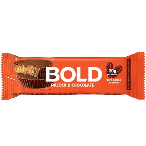 Barra de Proteína Bold - Paçoca / Chocolate 60g