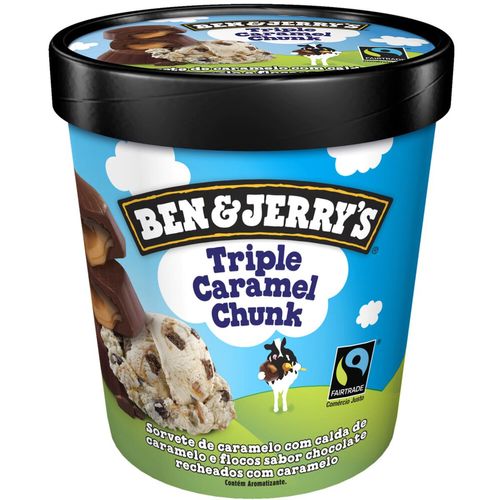 Sorvete Ben & Jerry's Triple Caramel Chunk - 458ml