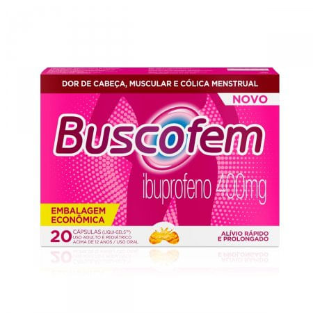 Buscofem 400mg com 20 Cápsulas - Hypera