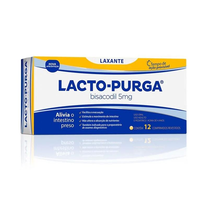 Lacto Purga 5mg - 12 Comprimidos