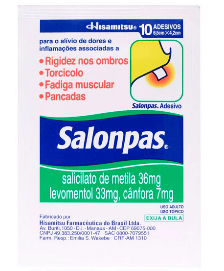 Salonpas Adesivo Tamanho Pequeno - 10 Uni