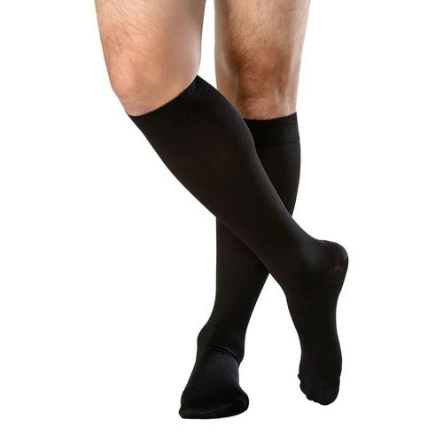 Meia Attiva 3/4 Alta Compressão Masculina Preta - Tamanho G