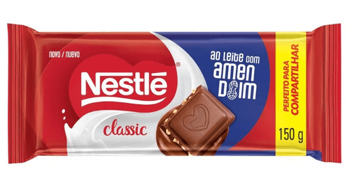 Barra de Chocolate Amendoim Classic Nestle - 150g