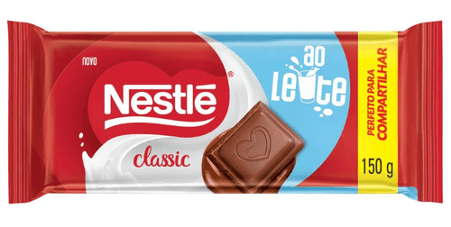 Barra de Chocolate Ao Leite Classic Nestle - 150g