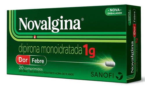 Novalgina 1g com 20 Comprimidos - Sanofi