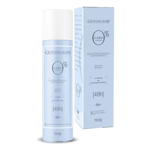 Desodorante Aerosol Giovanna Baby 0% Alumínio Blue - 150ml