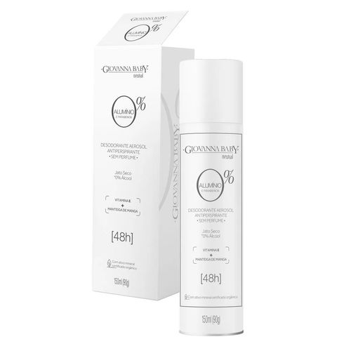 Desodorante Aerosol Giovanna Baby 0% Alumínio Neutral - 150ml