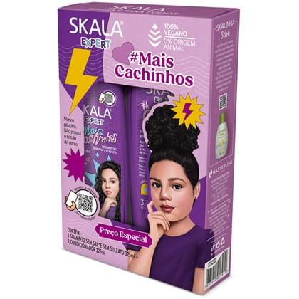 Kit Shampoo e Condicionador Skala Kids Mais Cachinhos - 325ml