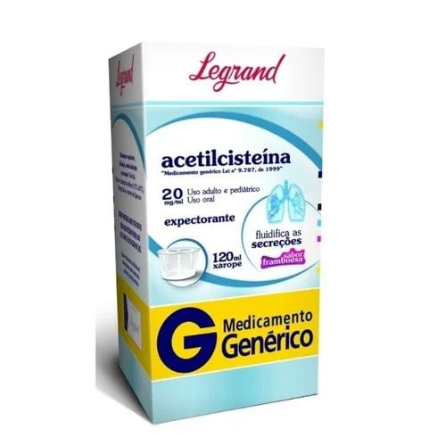 Acetilcisteína Xarope Infantil 120ml - Legrand Genérico