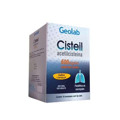 Cisteil 600mg com 16 Envelopes  - Geolab