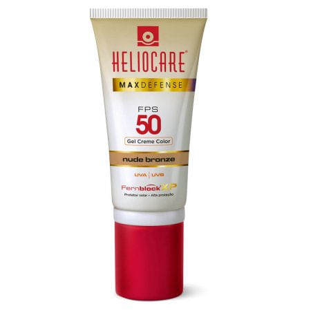 Protetor Solar Max Defense Heliocare FPS50 Nude Bronze - 50g