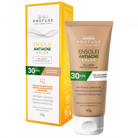 Protetor Solar Profuse Ensolei Antiacne Color FPS30 - 40g