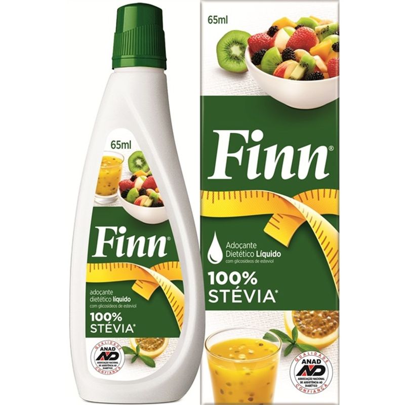 ADOÇANTE LÍQUIDO STEVIA E TAUMATINA FINN CAIXA 65ML