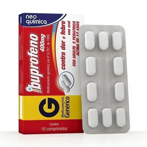Ibuprofeno 400mg com 10 Comprimidos - Neo Química Genérico