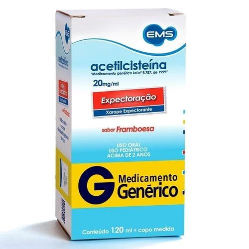 Acetilcisteína Xarope Infantil 120ml - EMS Genérico