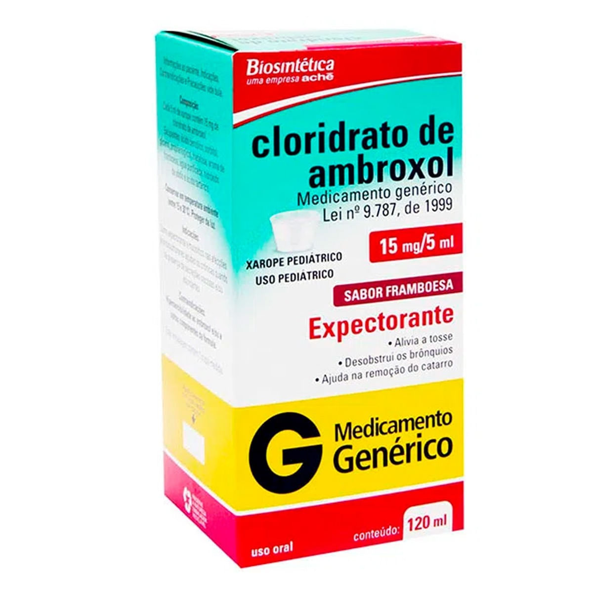 Cloridrato de Ambroxol Xarope Infantil 120ml - Biosintetica