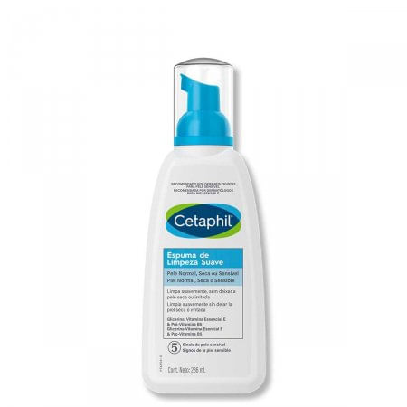 Espuma de Limpeza Facial Cetaphil Suave - 236ml