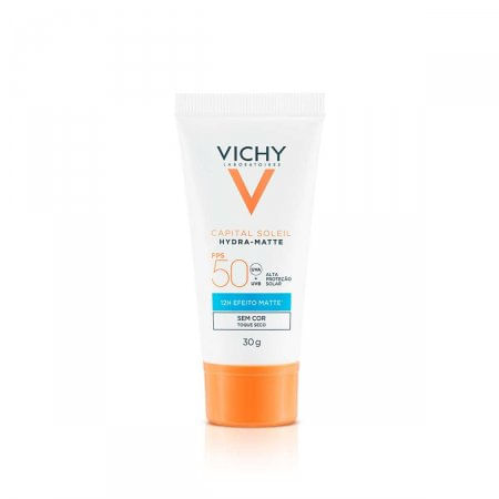 Protetor Solar Capital Soleil Hydra-Matte Vichy FPS50 Sem Cor - 30g