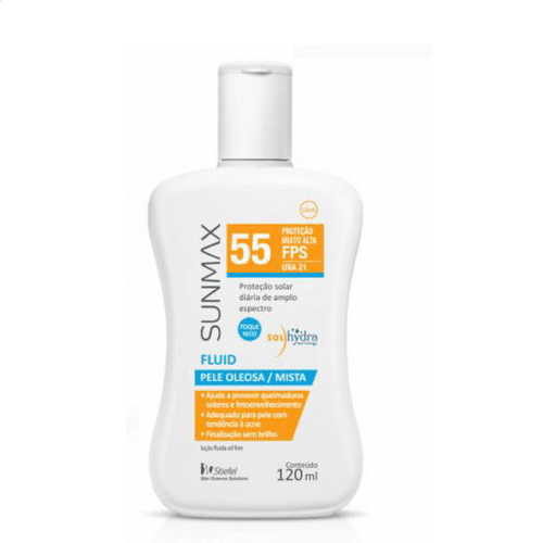 Protetor Solar Sunmax Fluid FPS55 - 120ml