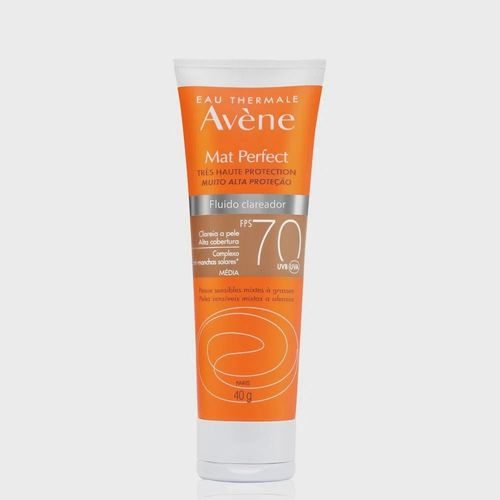 Protetor Solar Avène Mat Perfect Fluido Clareador FPS70 Média - 40g