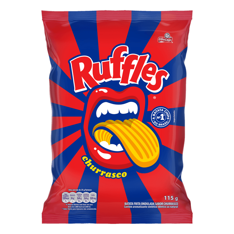 Batata Ruffles Churrasco Elma Chips - 115g