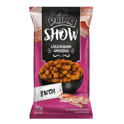 Salgadinho Plinc Show Bacon - 50g