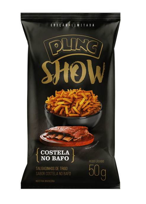 Salgadinho Plinc Show Costela no Bafo - 50g